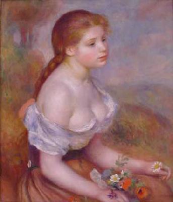  Young Girl With Daisies